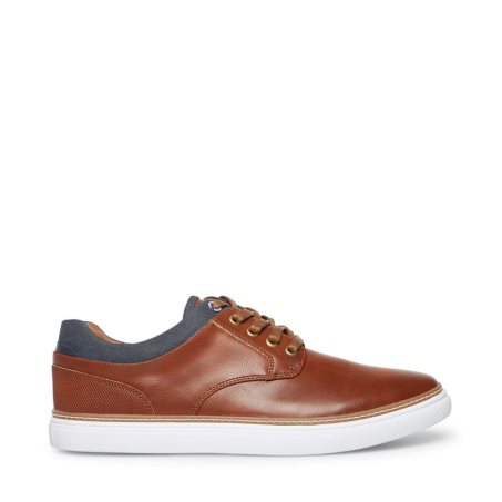 Zapatillas Steve Madden Gully Cuero Hombre Marrones | ES DTSE06